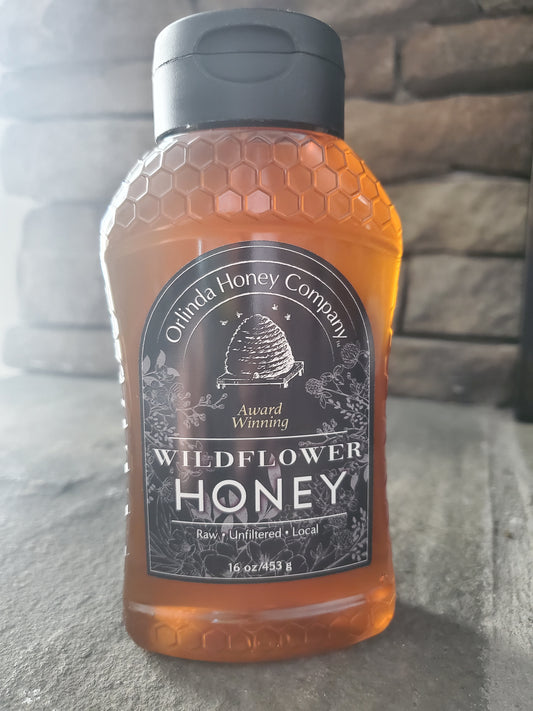 2024 Wildflower Honey - 16oz Squeeze Bottle